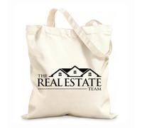 AILOONG Bolsa de lona sin blanquear Agencia de Bienes Raíces Equipo Corredor Agente Edificio Tela de 12 oz de grosor Se usa como bolsa de herramientas 35x40cm Grande