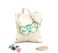 AILOONG Bolsa de lona sin blanquear Amor Pareja Corazón Romántico Tela de 340g/m² de grosor Se usa como bolsa de herramientas