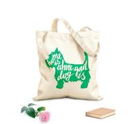 AILOONG Bolsa de lona sin blanquear Animales Mascotas Perro Cita Casa Donde Tu Perro Tela de 340g/m² de grosor Se usa como bolsa de herramientas