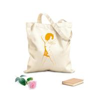 AILOONG Bolsa de lona sin blanquear atractivo Afro Mujer Dama Baile Club Nocturno Tela de 340g/m² de grosor Se usa como bolsa de herramientas