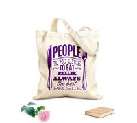 AILOONG Bolsa de lona sin blanquear Cita de la cocina y el comedor de la gente que ama comer Tela de 340g/m² de grosor Se usa como bolsa de herramientas