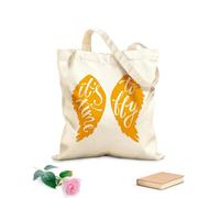 AILOONG Bolsa de lona sin blanquear Cita de palabras: Es hora de volar a casa Tela de 340g/m² de grosor Se usa como bolsa de herramientas