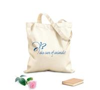 AILOONG Bolsa de lona sin blanquear Cita motivadora para cuidar a los animales: amar a las mascotas Tela de 340g/m² de grosor Se usa como bolsa de herramientas
