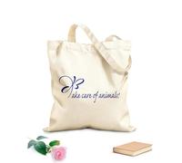 AILOONG Bolsa de lona sin blanquear Cita motivadora para cuidar a los animales: amar a las mascotas Tela de 340g/m² de grosor Se usa como bolsa de herramientas