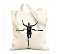 AILOONG Bolsa de lona sin blanquear Corredor Deportes Carrera Campeón Ganador Finalizar Tela de 12 oz de grosor Se usa como bolsa de herramientas 25x30cm Pequeño