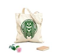 AILOONG Bolsa de lona sin blanquear Cráneo del rey faraón, huesos, horror antiguo egipcio Tela de 340g/m² de grosor Se usa como bolsa de herramientas