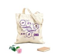 AILOONG Bolsa de lona sin blanquear Es mi ADN Triatlón Correr Natación Ciclismo Deporte Tela de 340g/m² de grosor Se usa como bolsa de herramientas