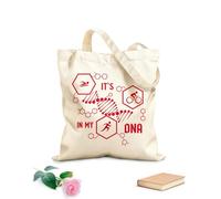 AILOONG Bolsa de lona sin blanquear Es mi ADN Triatlón Correr Natación Ciclismo Deporte Tela de 340g/m² de grosor Se usa como bolsa de herramientas