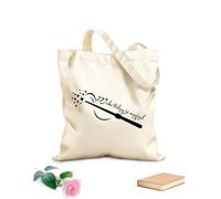 AILOONG Bolsa de lona sin blanquear Haz que hoy sea mágico: cita motivadora con varita mágica Tela de 12 oz de grosor Se usa como bolsa de herramientas 25x30cm Pequeño