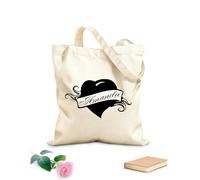 AILOONG Bolsa de lona sin blanquear Letras personalizadas con el nombre Amanda para niña Tela de 12 oz de grosor Se usa como bolsa de herramientas 25x30cm Pequeño