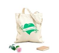 AILOONG Bolsa de lona sin blanquear Letras personalizadas con el nombre Amanda para niña Tela de 340g/m² de grosor Se usa como bolsa de herramientas