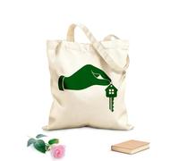 AILOONG Bolsa de lona sin blanquear Logotipo del agente inmobiliario House Keys Real Estate Agency Tela de 340g/m² de grosor Se usa como bolsa de herramientas