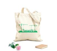 AILOONG Bolsa de lona sin blanquear Oficina de grúas de palabras creativas Tela de 340g/m² de grosor Se usa como bolsa de herramientas