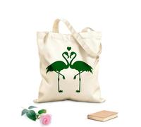 AILOONG Bolsa de lona sin blanquear Pájaro flamenco increíble estilo romántico Tela de 340g/m² de grosor Se usa como bolsa de herramientas