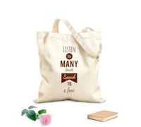 AILOONG Bolsa de lona sin blanquear Palabras Escucha Muchas Habla Unas Pocas Frase Tela de 340g/m² de grosor Se usa como bolsa de herramientas