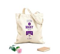 AILOONG Bolsa de lona sin blanquear Palabras Escucha Muchas Habla Unas Pocas Frase Tela de 340g/m² de grosor Se usa como bolsa de herramientas