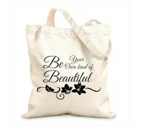 AILOONG Bolsa de lona sin blanquear Sé tu propia clase, hermosa frase cita Tela de 12 oz de grosor Se usa como bolsa de herramientas 25x30cm Pequeño