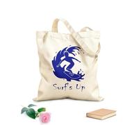 AILOONG Bolsa de lona sin blanquear Surf Surf's Up Cita Surfista Tabla de surf Tela de 340g/m² de grosor Se usa como bolsa de herramientas