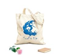 AILOONG Bolsa de lona sin blanquear Surf Surf's Up Cita Surfista Tabla de surf Tela de 340g/m² de grosor Se usa como bolsa de herramientas