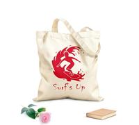 AILOONG Bolsa de lona sin blanquear Surf Surf's Up Cita Surfista Tabla de surf Tela de 340g/m² de grosor Se usa como bolsa de herramientas