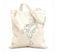 AILOONG Bolsa de lona Tela de 12 oz de grosor Dibujos animados de mono macaco, animal divertido, orangután Bolsa para dibujar 31x36cm Mediano