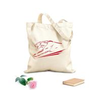AILOONG Bolsa de lona Tela de 340g/m² de grosor Animal salvaje Pantera Rugido Cazador de la jungla Gran felino Bolsa para dibujar