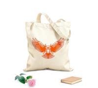 AILOONG Bolsa de lona Tela de 340g/m² de grosor Cuento de hadas del pájaro volador nocturno del búho Bolsa para dibujar