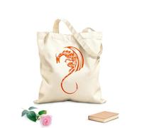 AILOONG Bolsa de lona Tela de 340g/m² de grosor Garras y cola de animales mitológicos de dragón Bolsa para dibujar