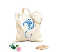 AILOONG Bolsa de lona Tela de 340g/m² de grosor Garras y cola de animales mitológicos de dragón Bolsa para dibujar