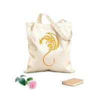 AILOONG Bolsa de lona Tela de 340g/m² de grosor Garras y cola de animales mitológicos de dragón Bolsa para dibujar