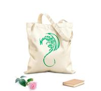 AILOONG Bolsa de lona Tela de 340g/m² de grosor Garras y cola de animales mitológicos de dragón Bolsa para dibujar