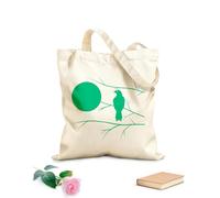 AILOONG Bolsa de lona Tela de 340g/m² de grosor Halcón en la rama de un árbol, dormitorio con luna llena Bolsa para dibujar