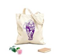 AILOONG Bolsa de lona Tela de 340g/m² de grosor Pantera Depredador Gran felino Animal salvaje Jaguar Bolsa para dibujar