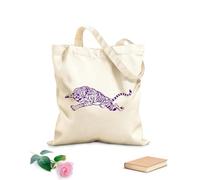 AILOONG Bolsa de lona Tela de 340g/m² de grosor Tigre Depredador Animal Gran Felino Colmillos Garras Bolsa para dibujar
