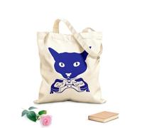 AILOONG Bolsa de lona Videojuego con joystick de Cat Head Tela de 340g/m² de grosor Sustituye a la mochila escolar