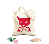 AILOONG Bolsa de lona Videojuego con joystick de Cat Head Tela de 340g/m² de grosor Sustituye a la mochila escolar