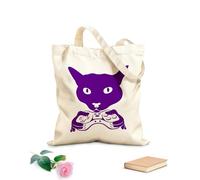 AILOONG Bolsa de lona Videojuego con joystick de Cat Head Tela de 340g/m² de grosor Sustituye a la mochila escolar