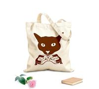 AILOONG Bolsa de lona Videojuego con joystick de Cat Head Tela de 340g/m² de grosor Sustituye a la mochila escolar