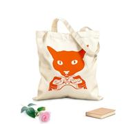 AILOONG Bolsa de lona Videojuego con joystick de Cat Head Tela de 340g/m² de grosor Sustituye a la mochila escolar