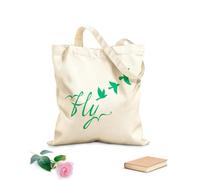 AILOONG Bolsa de lona Volar Palabra Pájaro Libertad ación Tela de 340g/m² de grosor Bolsa para dibujar