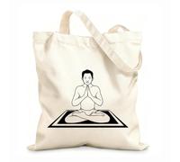AILOONG Bolsa de lona Yoga Meditación Hinduismo India Budismo Tela de 12 oz de grosor Sustituye a la mochila escolar 31x36cm Mediano