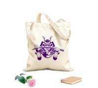 AILOONG Bolsa de playa de poliéster y algodón Armadura de katana de guerrero japonés samurái Tela de 340g/m² de grosor Material agradable para la piel