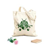AILOONG Bolsa de playa de poliéster y algodón Armadura de katana de guerrero japonés samurái Tela de 340g/m² de grosor Material agradable para la piel
