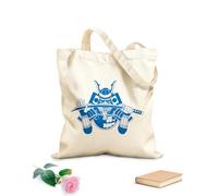 AILOONG Bolsa de playa de poliéster y algodón Armadura de katana de guerrero japonés samurái Tela de 340g/m² de grosor Material agradable para la piel