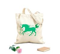 AILOONG Bolsa de playa de poliéster y algodón Chica Unicornio Unicornio Mágico Tela de 340g/m² de grosor Material agradable para la piel