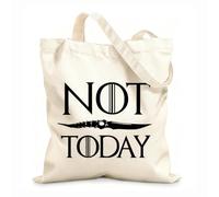 AILOONG Bolsa de playa de poliéster y algodón Cita de la película No es de hoy Tela de 12 oz de grosor Material agradable para la piel 25x30cm Pequeño