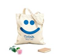 AILOONG Bolsa de playa de poliéster y algodón Citas inspiradoras sobre pensamiento positivo y cultura empresarial Tela de 340g/m² de grosor Material agradable para la piel