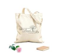 AILOONG Bolsa de playa de poliéster y algodón Cuando tengas ganas de rendirte, recuerda por qué te aferraste a ello durante tanto tiempo en primer lugar. Tela de 340g/m² de grosor Se usa como neceser