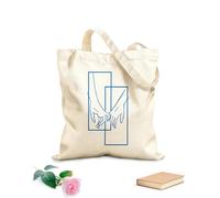 AILOONG Bolsa de playa de poliéster y algodón Galería abstracta de amor de pareja de hombre y mujer tomados de la mano Tela de 340g/m² de grosor Material agradable para la piel