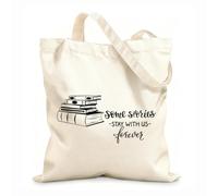 AILOONG Bolsa de playa de poliéster y algodón Librería Biblioteca Sala de lectura Libros Infantiles Tela de 12 oz de grosor Material agradable para la piel 31x36cm Mediano